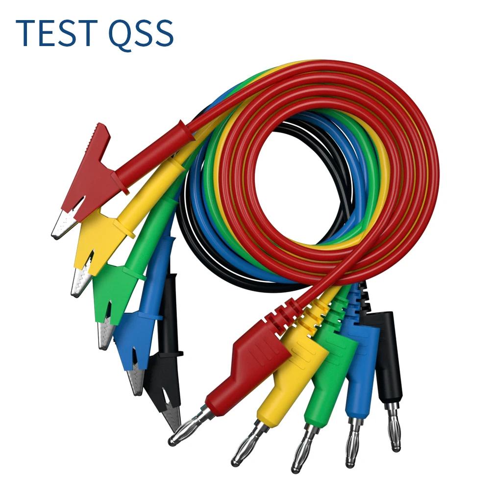 QSS 5Pcs 4MM ٳ ÷ Ǿ Ŭ Ƽ  ׽Ʈ  Stackable ̺ ̾ 1M   ׼ Q.70054-1